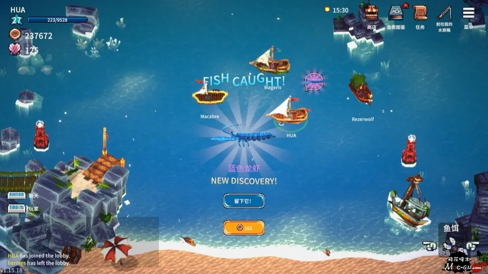 全球鱼友俱乐部:放置好时光 Tiny Aquarium: Social Fishkeeping v1.19.43 Mac版 水族馆模拟